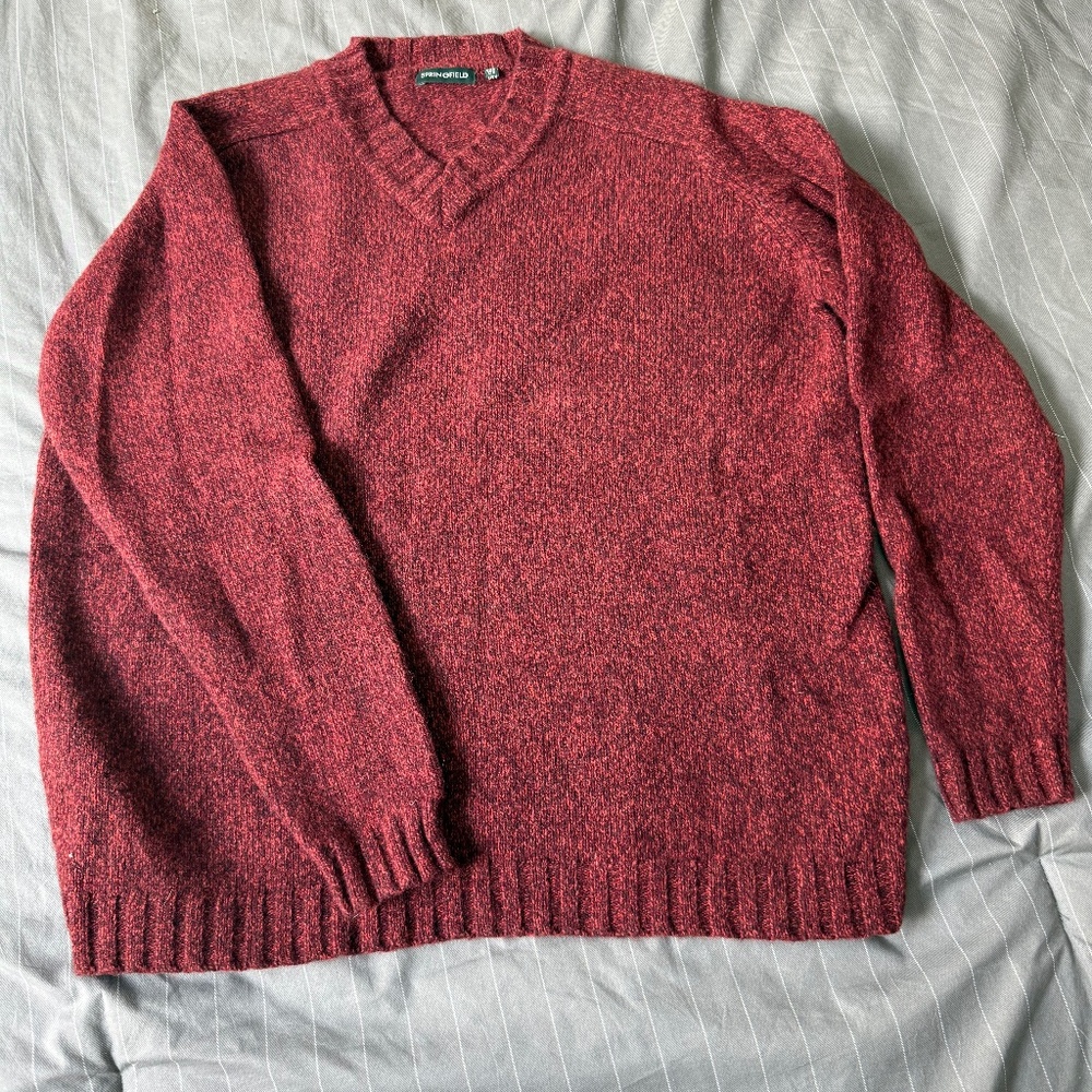 Red burgundy sweater
